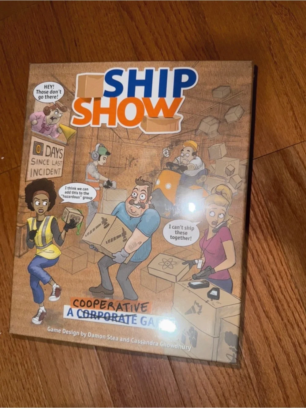 Ship Show Cooperative Board Game - Brown Box Art